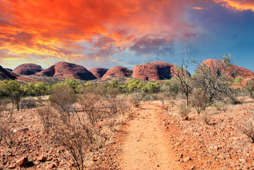 Beautiful colors and landscape of Australian Outback