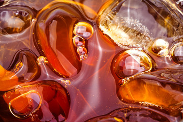 close up cold soft drink and ice
