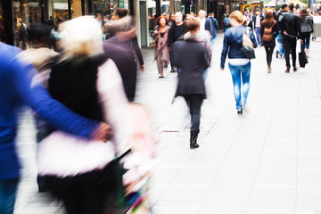 in der Einkaufsmeile