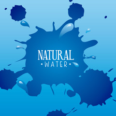 Fototapeta na wymiar natural water