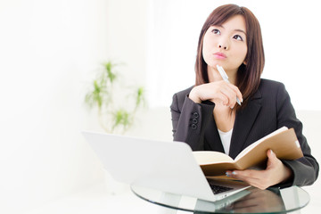 young asian businesswoman working