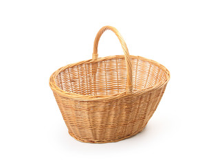 Fototapeta premium wicker basket, isolated