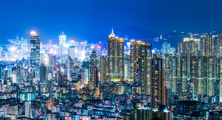 Obraz premium Urban cityscape in Hong Kong
