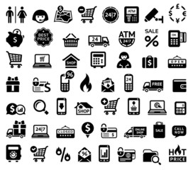 Shopping icons