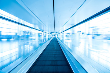 Fototapeta premium escalator ,interior of airport
