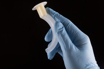 Oropharyngeal Airway in hand