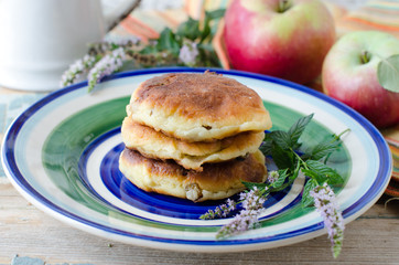 Pancakes with apples
