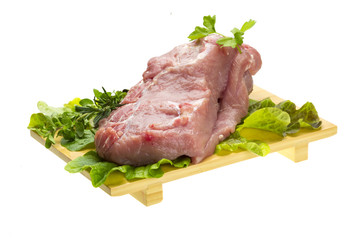 Raw pork meat