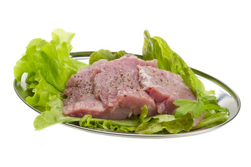 Raw pork meat