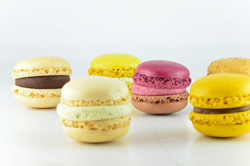 Colorful macaroon isolated