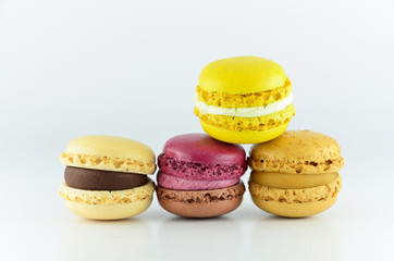 Colorful macaroon isolated