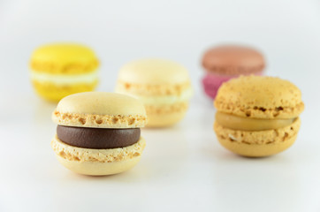 Colorful macaroon isolated