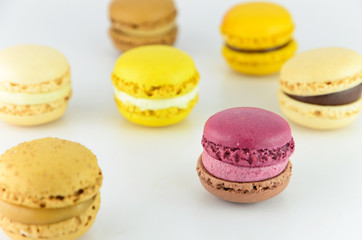 Colorful macaroon isolated