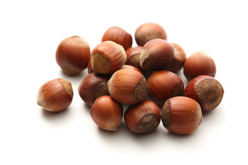 Fresh hazelnuts