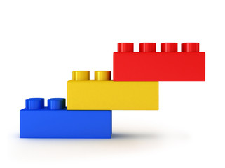 3d Toy construction brick