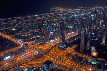 Naklejka na ściany i meble Dubai at night