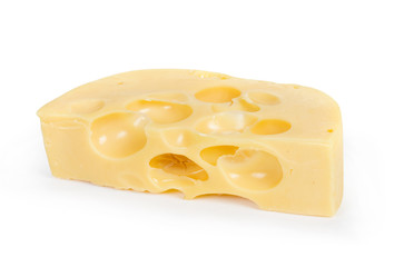 Cheese isolated on white background cutout
