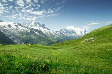 Fotobehang Mont Blanc Mont Blanc-massief