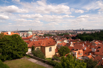 Fototapeta na wymiar Across Prague from Castle