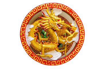 Chinese style dragon statue