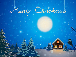 winter landscape - Merry Christmas