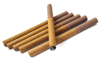 little cigars isolated