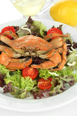 Boiled crab