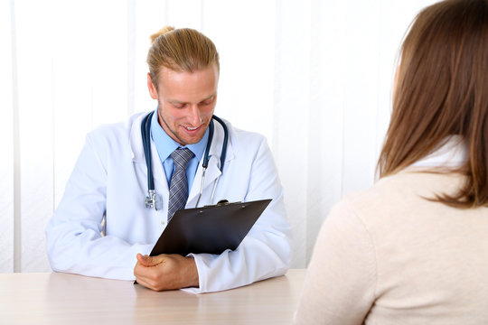 Doctor and patient at office