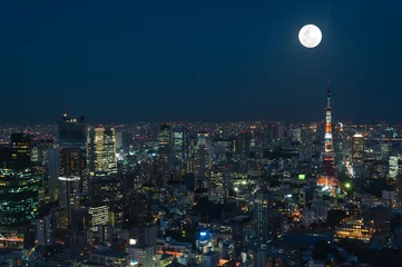 Schilderijen op glas Tokio Stadsgezicht © Joshua Davenport