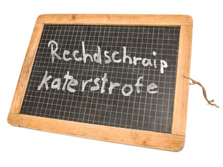 Obraz premium Schiefertafel