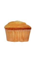 isolated plain cupcake
