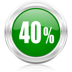 40 percent icon