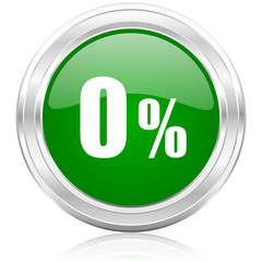 0 percent icon