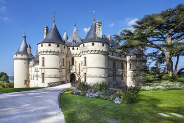 Fototapeta na wymiar Chaumont-sur-Loire castle. France. Châteaux of the Loire Valley