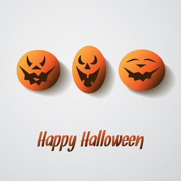 Happy Halloween Card - Vector Illustration