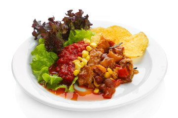 Chili Corn Carne - traditional mexican food,