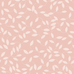 Fototapeta na wymiar Seamless floral background pattern in retro vintage pink colors