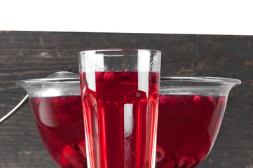 stewed cranberries and other berries