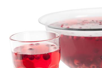 stewed cranberries and other berries