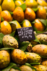 A photo of Cactus fruits on a market
