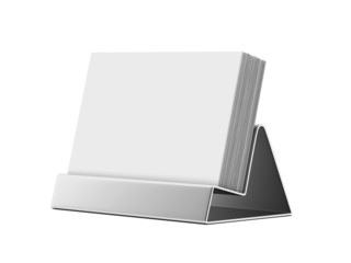 Metal holder for business cards