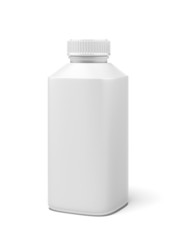 Small white yogurt bottle