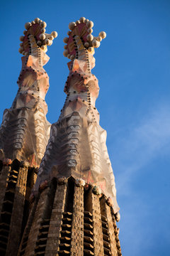Sagrada Familia by Antoni Gaudi in Barcelona Spain