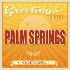 Vintage Palm Springs, California poster