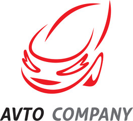 vector icon with a sports car