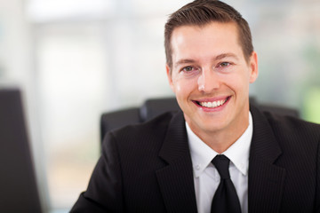 young businessman in office