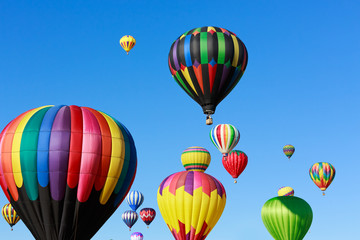 colorful hot air balloons