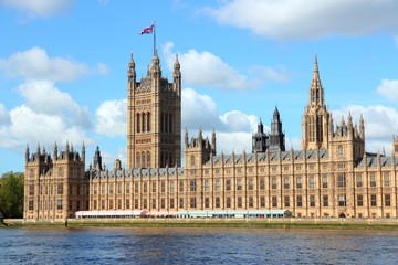 Fototapeta na wymiar London, UK - Houses of Parliament
