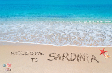 Fototapeta premium welcome to Sardinia