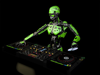 Robot DJ - Green 2